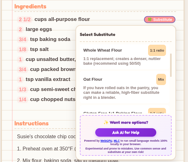 Recipe Portion & Ratio Adjuster showcase screenshot 3